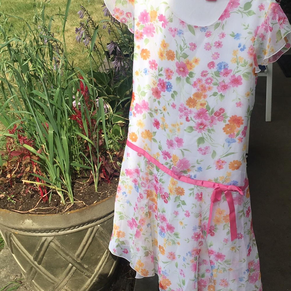 Gently used Floral kids 14/16 Thalia sodi dress
